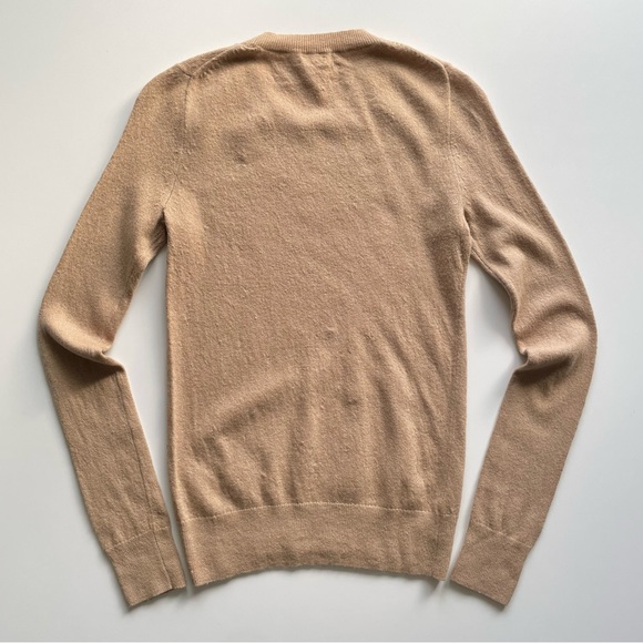 J.Crew Factory Camel Sweater Orange Heart Wool Blend Valentine’s Day Women’s XS - Picture 2 of 11